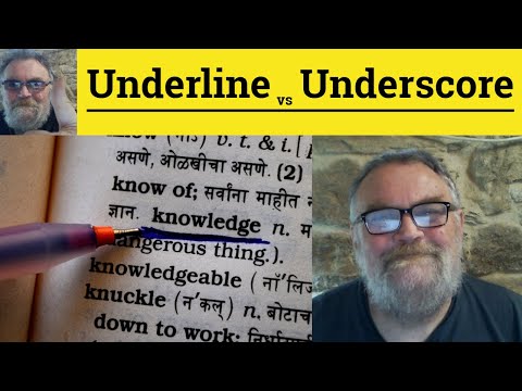 😎 Underscore Meaning - Underscore vs Underline - Underline Defined - Underscore Examples Underscore