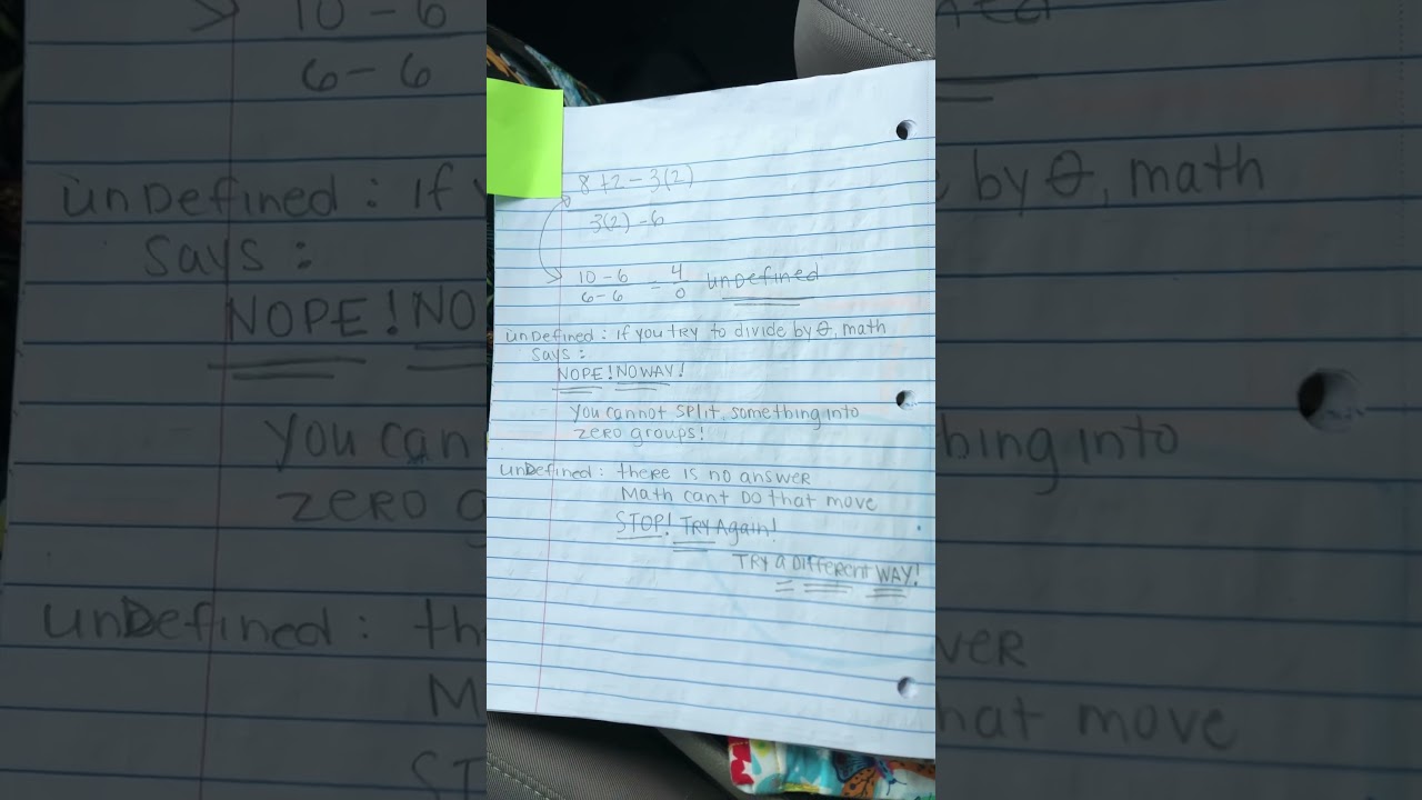 Undefined math example #undefined #algebrahelp #algebra1 #middleschool #teks #staar