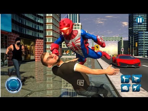 Spider Robot Superhero Crime City Rescue Mission Android Gameplay