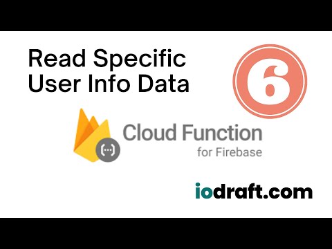 Building a RESTful API with Cloud Functions and Firestore - 06 - Read Specific User Info Data