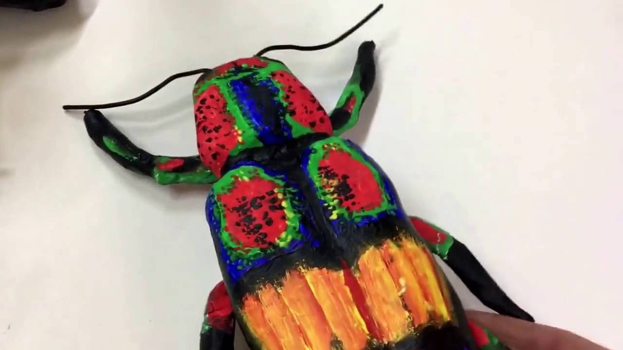 Mrs Ward's art demo - 3D insects