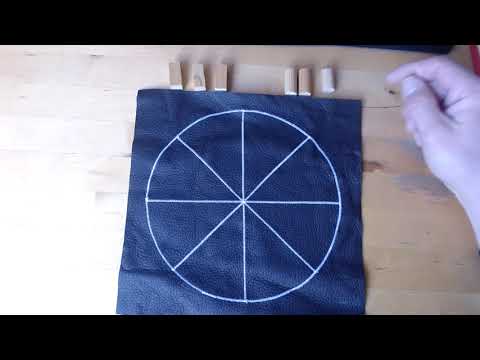 Römische Rad Mühle Spielregeln und Bauanleitung