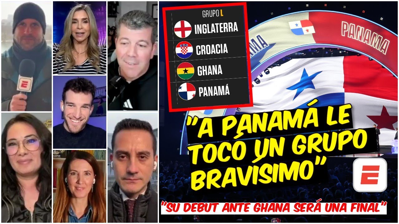 PANAMÁ y un COMPLICADÍSIMO grupo con INGLATERRA, CROACIA y GHANA. SORTEO MUNDIAL 2026 | Exclusivos