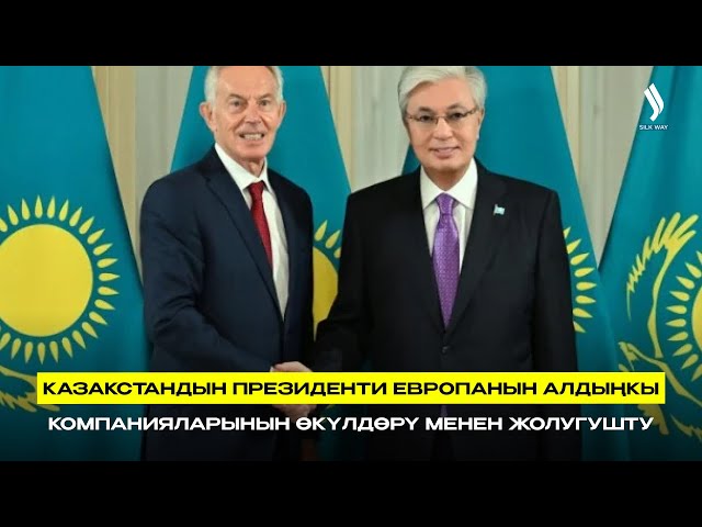 Казакстандын Президенти Европанын алдыңкы компанияларынын өкүлдөрү менен жолугушту