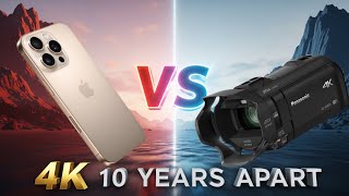iPhone 4K vs. Camcorder 4K: A DECADE Apart      |      iPhone 16 Pro MAX vs Panasonic HC-VX870 4K