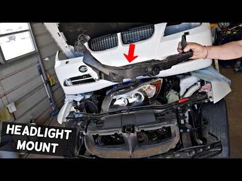 BMW HEADLIGHT BRACKET MOUNT REPLACEMENT REMOVAL BMW E90 E91 E92 E93