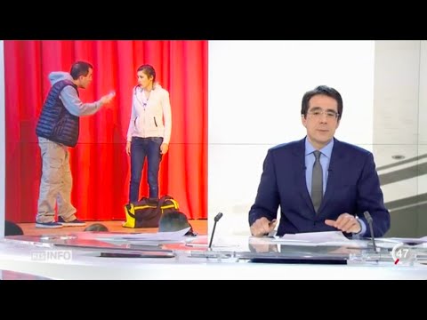 RTS UN, Téléjournal 19h30 sur la violence conjugale avec la Cie Caméléon