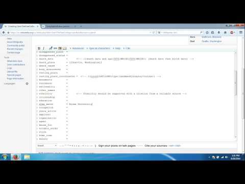 Wikipedia Tutorial: Part 1: Infobox