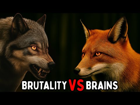 Wolf vs Fox: Why Brains Beat Brutality