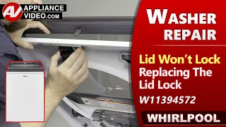Washer — Door Lock Not Working: Lid Lock Assembly Diagnostic & Repair by Factory Technician