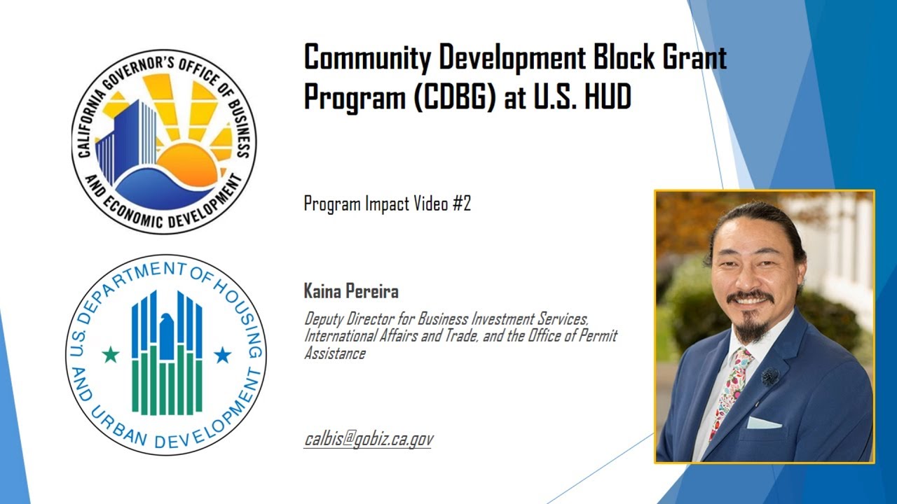 Program Impact #2: Community Development Block Grant Program (CDBG) at US HUD