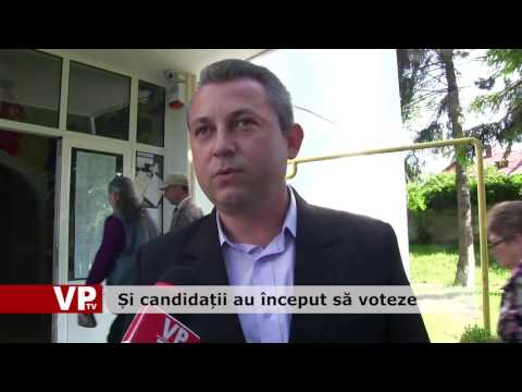 Și candidații au început să voteze
