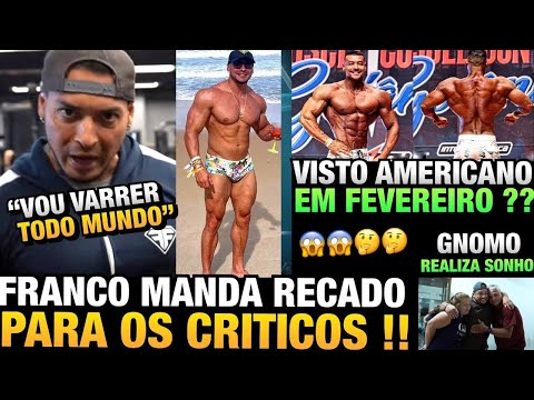 FRANCO SE REVOLTA COM CRITICAS E MANDA RECADO PARA GERAL - VISTO, MR OLYMPIA E MAIS