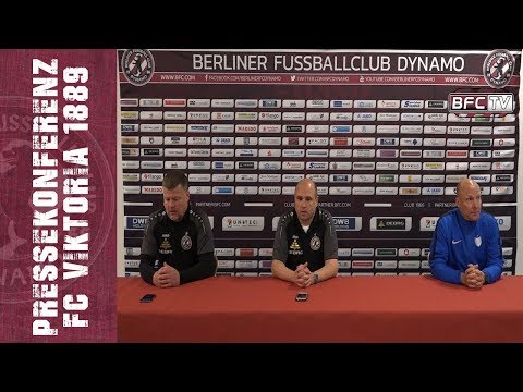 AOK-Landespokal Halbfinale - BFC Dynamo - FC Viktoria 1889 Berlin 1:2 - 10.04.2019 - PK