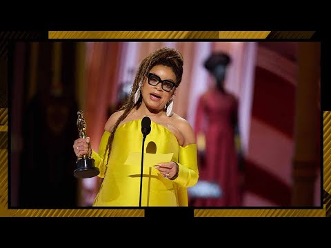 Thumbnail of the video: 'Black Panther: Wakanda Forever' Wins Best Costume Design | 95th Oscars (2023)