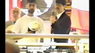 Randy Owen &amp; Teddy Gentry of ALABAMA sing the National Anthem 1994