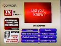2002 Comcast Cable On Demand Menu Ad Screen
