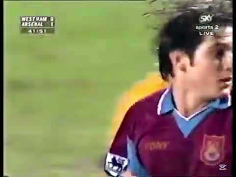 Patrick Vieira vs West Ham 1997/98(Coca Cola Cup Quarter Final)