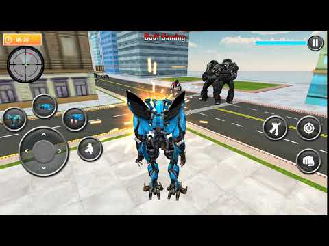 Leopard Robot Transform - Flying Bike Robot Games - Android Gameplay