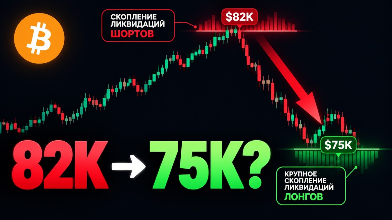 Биткоин ИДЁТ ПО ПЛАНУ! Сначала $82K, Затем Коррекция к $75K