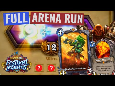 12 Win Double Legendary Menagerie Warrior - Hearthstone Arena Festival of Legends