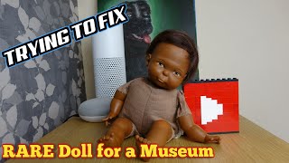 Trying to FIX a 1968 RARE Thumbelina DOLL for a Museum