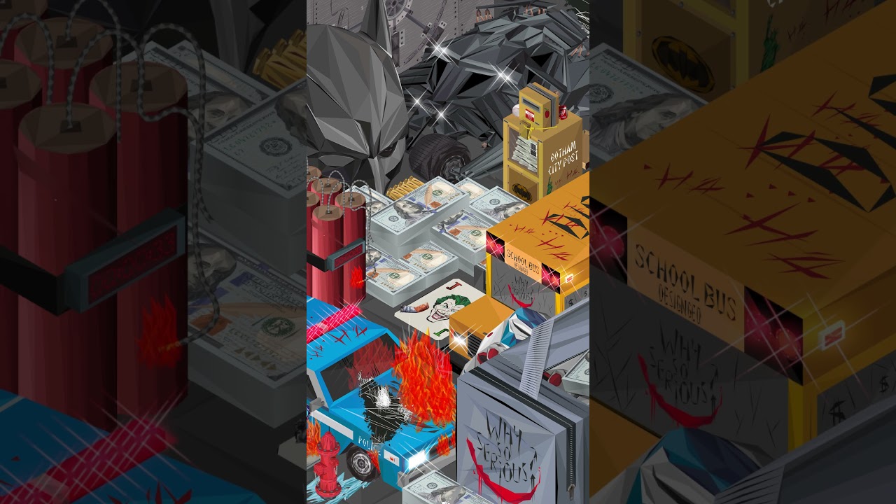 Batman The Dark Knight 🦇 Isometric Illustration