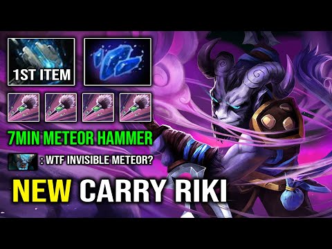 WTF 7Min Hammer Invisible Meteor | NEW 2023 Carry Riki Overpower Build EZ MMR Dota 2