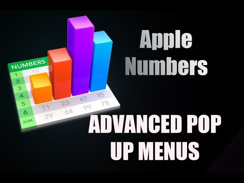 Apple Numbers | Advanced Drop Down Menus