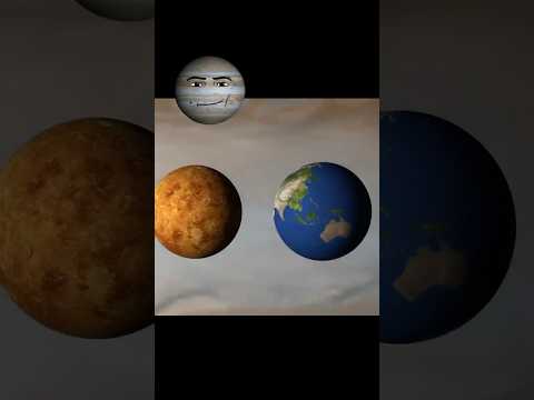 THIS IS HOW BIG WE ARE 🌍 IN THE SOLAR SYSTEM 🌞 #astronomy #universe #planet #star