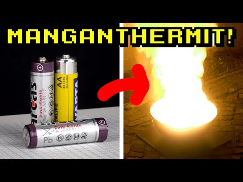 Wie man Thermit aus Mangan Batterien macht!