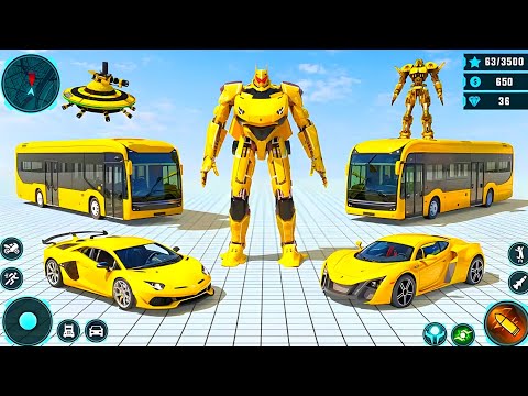 Army Bus Super Car Jet Transformation Robot Game | 3D Army Robot Fighting 2025 - Android Gameplay
