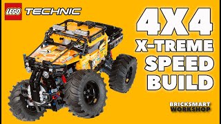 YouTube thumbnail: LEGO Technic 42099 4x4 X-treme Off Roader Speed Build