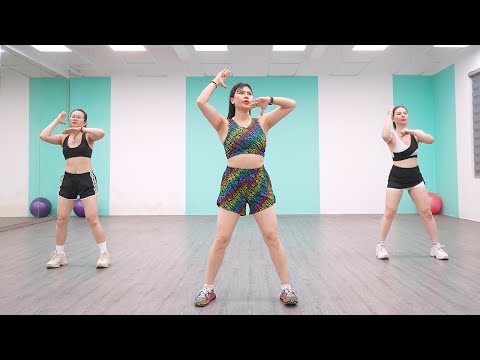 AEROBIC DANCE WORKOUT TO LOSE BELLY FAT FASTER AT HOME | Eva Fitness
