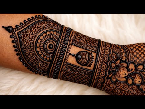 Most trending Back Hand Bridal Mehndi Design Ever 😍 | Latest Dulhan Mehandi by Aaru Mehndi