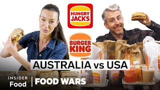 Australia vs US Hungry Jack's And Burger King | Food Wars | Insider Food