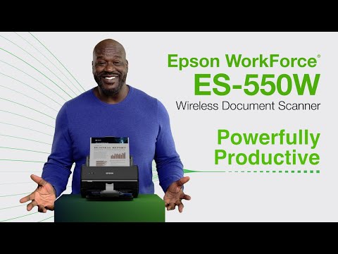 WorkForce ES-550W Wireless Desktop Color Duplex Document Scanner