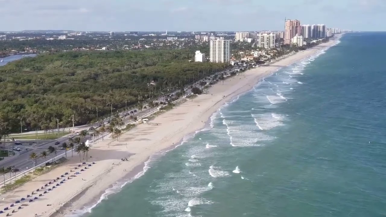 Helicopter tour video over South Florida