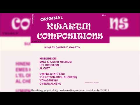 Cantor Zvulun Zavel Kwartin-Original Kwartin Compositions (זבולון זאבל קוורטין) FULL CD YASAS.P