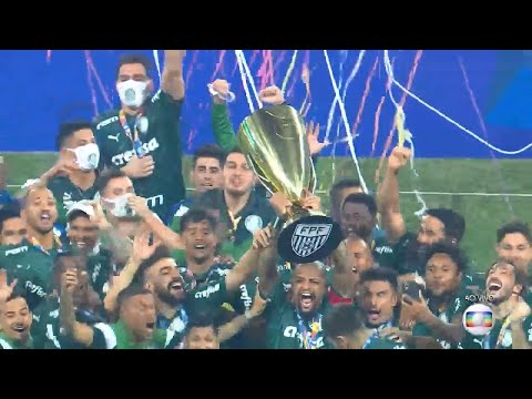 Palmeiras 1 (4) x (3) 1 Corinthians - Melhores momentos + Pênaltis - Final do Paulistão 2020 (Volta)