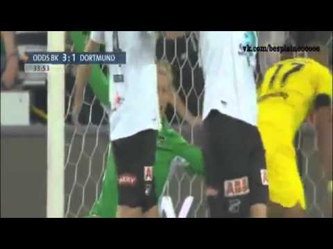 Borussia Dortmund vs Odd Grenland 4 3 All Goals 2015 - europa league