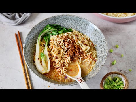 Tantanmen Ramen with Bok Choy (Vegan Recipe)