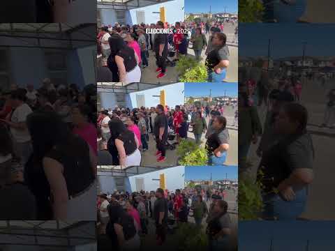 San Pedro de la Paz: Largas filas para votar en el Colegio Nuevos Horizontes