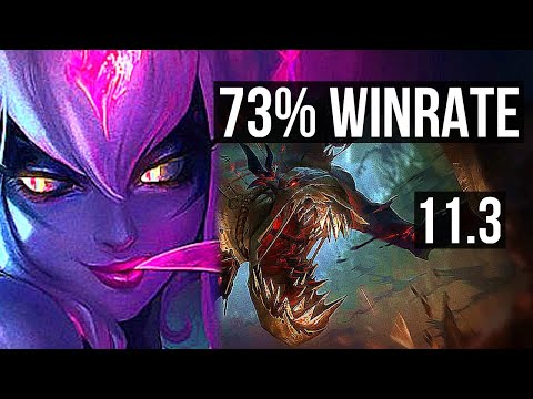EVELYNN vs FIDDLESTICKS (JUNGLE) | 7/0/7, 73% winrate, Godlike | EUW Master | v11.3