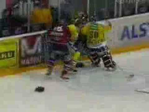 Sm-liiga Lukko vs Hifk. 2005 Playoff best hockey fight ever??