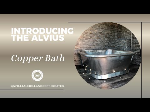 Introducing the Alvius Copper Bathtub. #copper #spa #bathtub #bathroomdesign