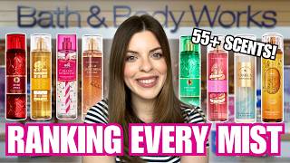 I Tried Every Bath & Body Works Mist So You Don't Have To | ranking 55+ fine fragrance mists