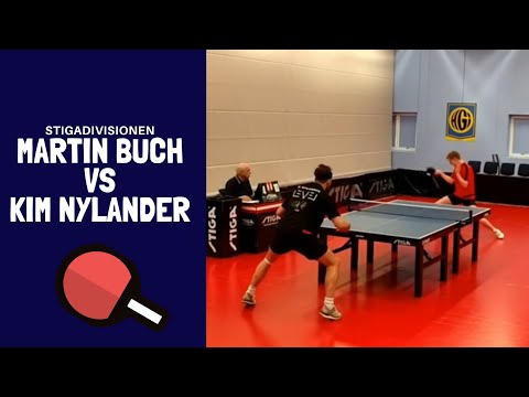 Bordtennis: Martin Buch Andersen vs Kim Nylander