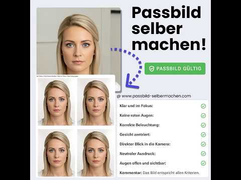 Passbild selber machen in 50 Sekunden!