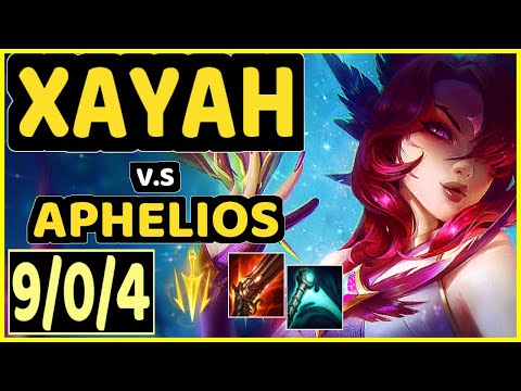 HANS SAMA (XAYAH) vs APHELIOS - 9/0/4 KDA BOTTOM ADC CHALLENGER GAMEPLAY - EUW
